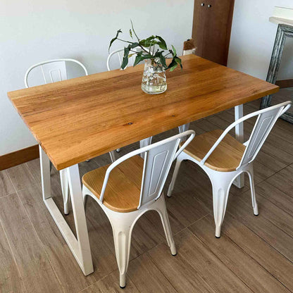 Mesa Comedor Madera y Metal Conificada